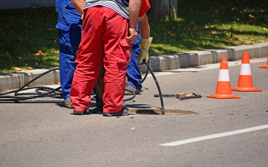 canalisation assainissement Porcheville